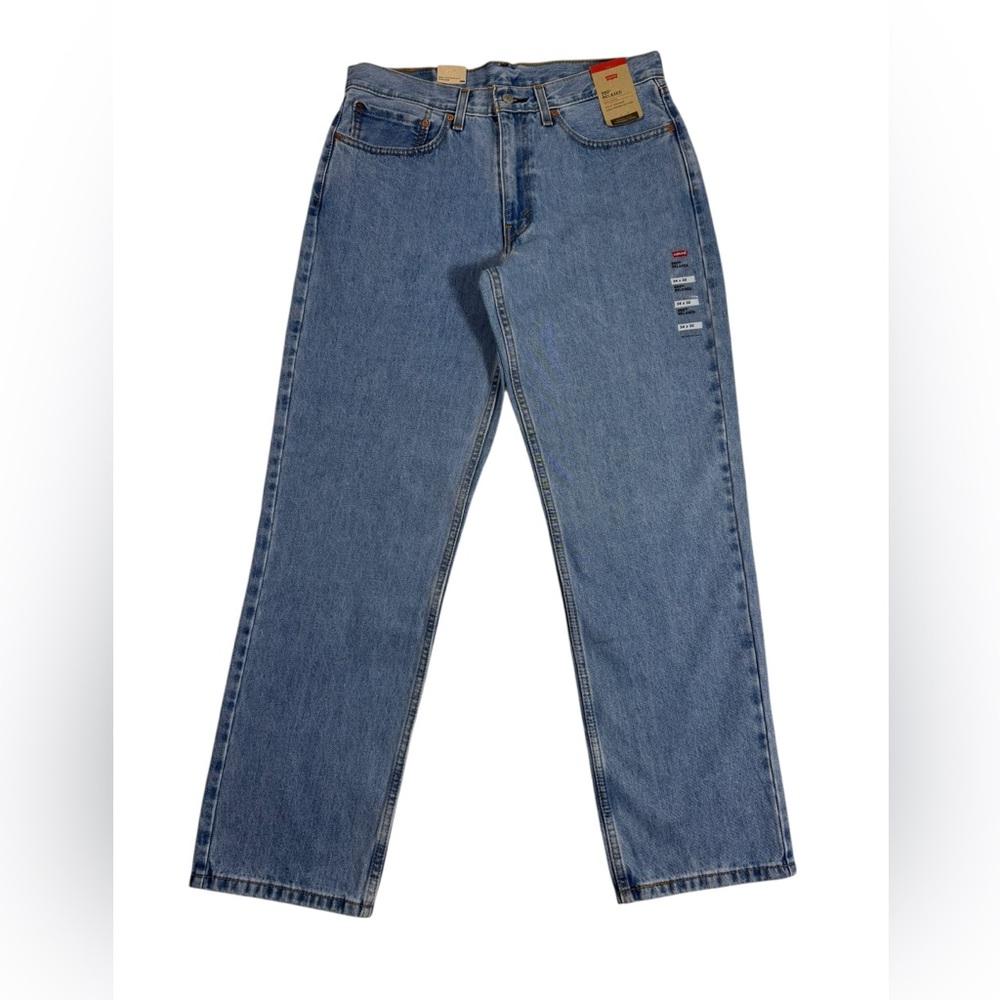 Levis 550 Relaxed Fit Jeans Mens 34x32 Blue Straight Leg Denim 100% Cotton NWT